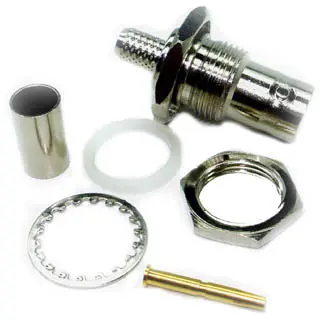 01-3270 Crimp-Type Bnc Bulkhead Jack For Rg59 1