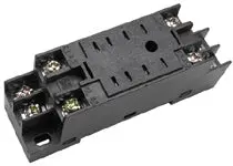 01000 Square Relay Socket – 8-Pin Screw Terminal, Dual-Mount (Chassis & Din Rail) 1