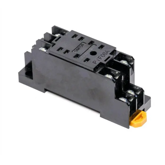 01016 Square Relay Socket – 8-Pin Screw Terminal, Chassis Or Din Rail Mount 1