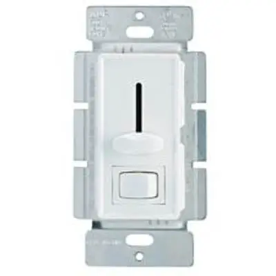 052-8291-4 – Decora-Style 600W Single-Pole Slide Dimmer With Integrated On/Off Switch, White (2-Pack) 1