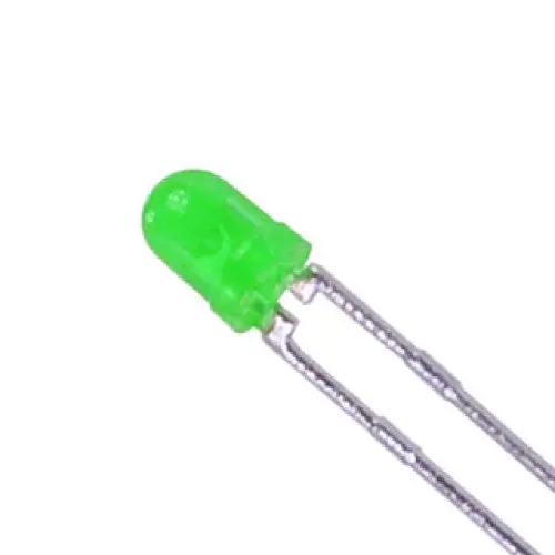 05850 Green Diffused Led - 200–400Mcd, 570Nm (Pack Of 100) 1