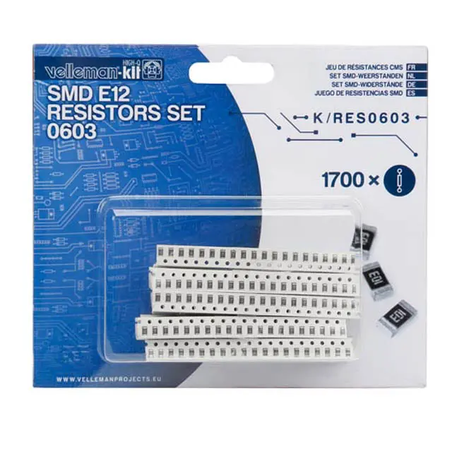 0603 Smd Resistor Assortment – 85 Values, 1,700 Pieces Total 1