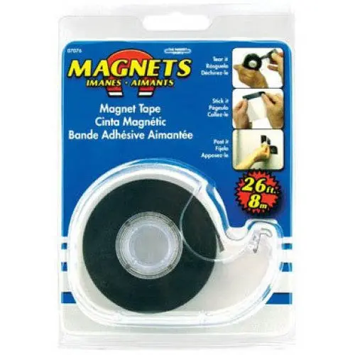 07076 – 75″ × 26′ Flexible Magnetic Tape With Built-In Dispenser 1