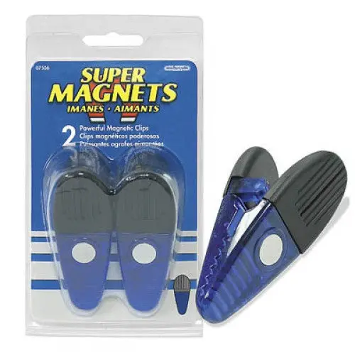 07506 – Extra-Large Magnetic Handy Clips – Two-Piece Package 1