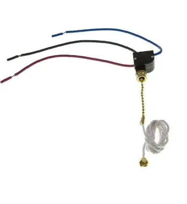 091420 - Round Plastic Pull Chain Switch – 1P3T, 6A, 125V, Off-On-On-On 1