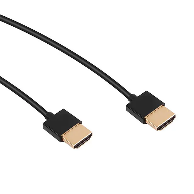 1.5-Foot Ultra-Thin Hdmi Cable – 4K-Compatible, Round Black Design With Ul Certification 1