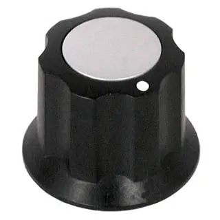 1/8-Inch Threaded Black Plastic Knob – 16 Mm Diameter With Screw Mount 1