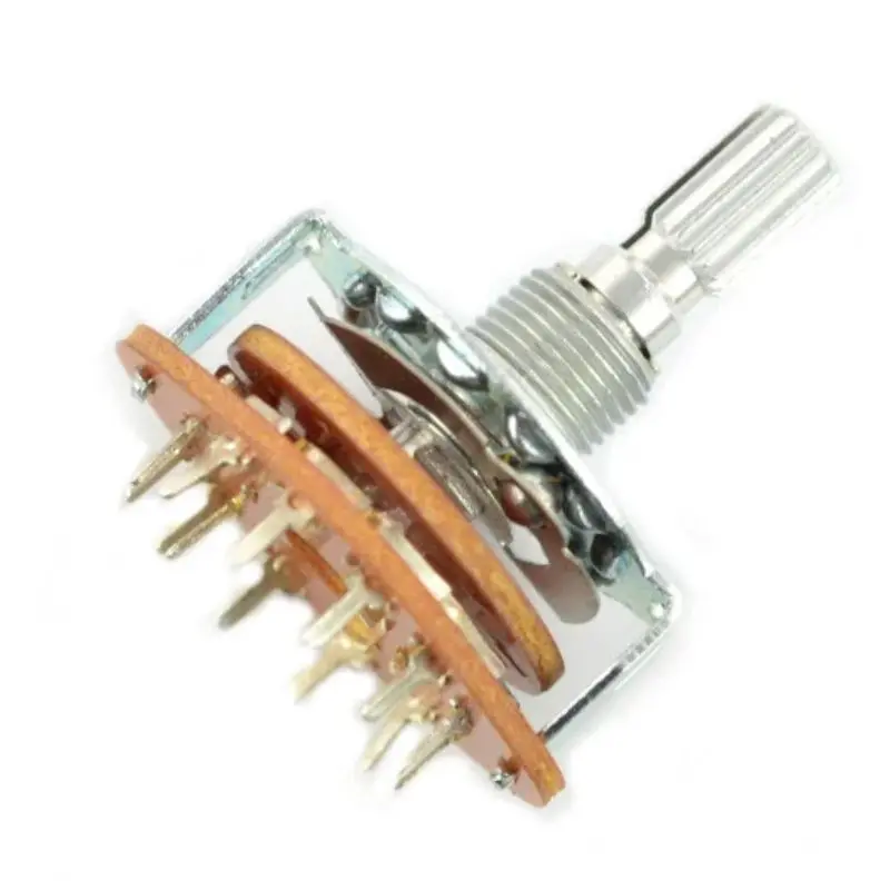 1-Pole, 12-Position Non-Shorting Rotary Switch – 31Mm, Split Knurl Shaft 1