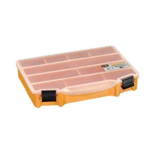 10-Compartment Orange Component Storage Box (10 × 8 × 1.5 Inches), Part #187037 1