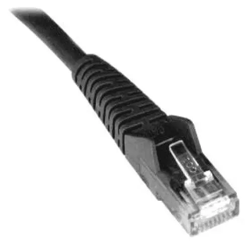 10-Foot Black Cat6 Patch Cable — Basic, High-Fidelity Data Transmission 1