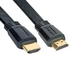 10-Foot Flat Hdmi Cable – Hdmi 1.4 Version, Black, Slim Profile 1