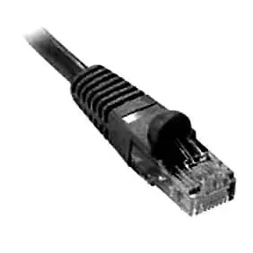 10-Foot Snagless Cat5E Patch Cable – Black Ethernet Cord For Reliable Networking 1