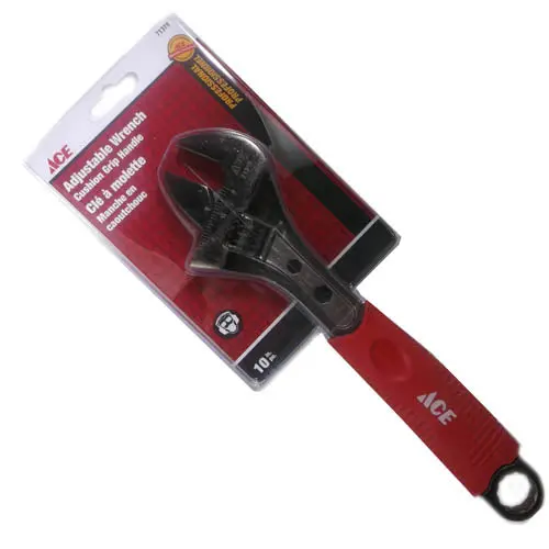 10-Inch Adjustable Wrench – 1.25-Inch Maximum Jaw Capacity, Soft-Grip Handle, 71319 1