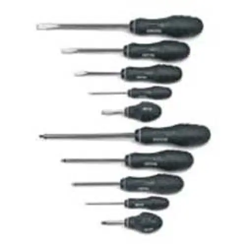 10-Piece Screwdriver Set – Includes 5 Phillips + 5 Slotted Tips (66617G) 1