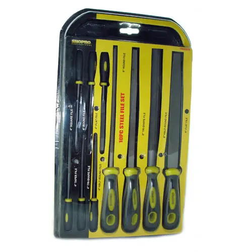 10-Piece Steel File Set – Durable Hand Files For General Use – F000925 1