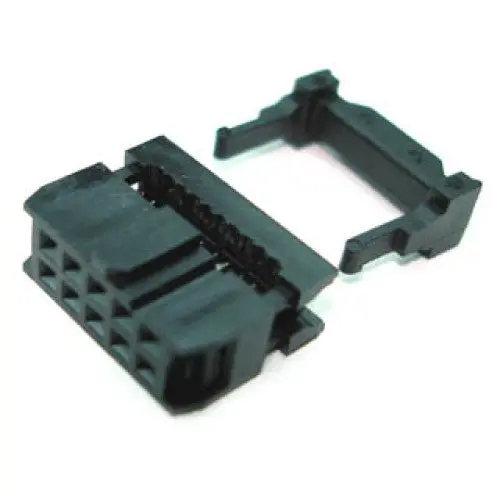 10-Pin Idc Dip Connector — Keyed Black Housing, 2-Pack 1