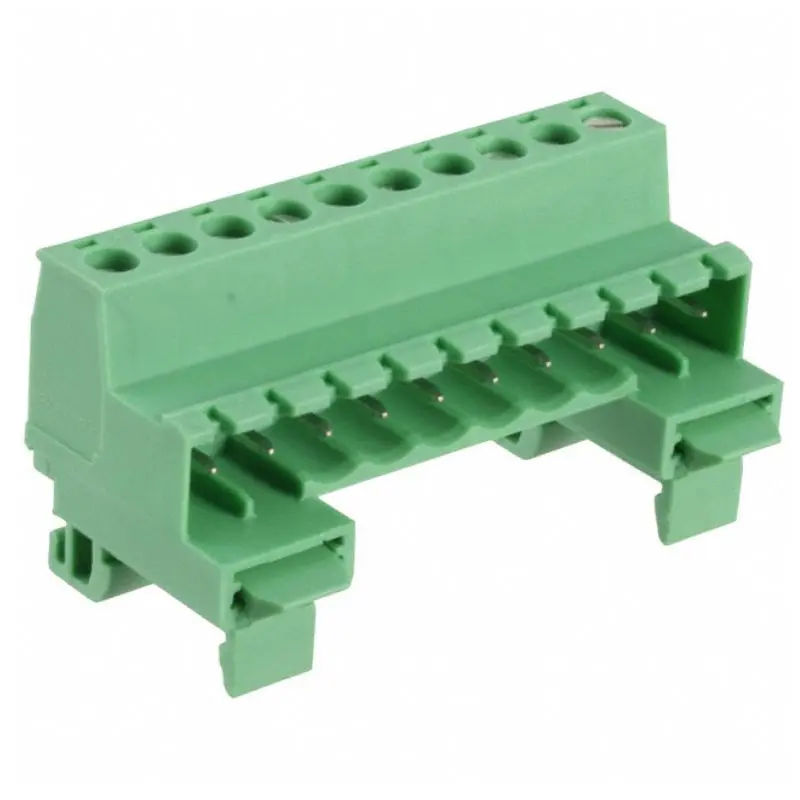 10-Pole Shared Rail Terminal Block – Mountable, Modular Design 1