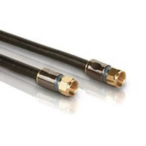 100-Foot Black Rg6U Coaxial Video Cable – F-Type Male-To-Male 1