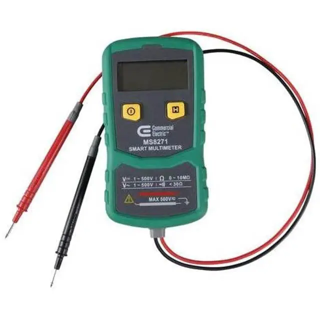 1001826-421 – Digital Auto-Ranging Multimeter: Measures Ac/Dc Voltage, Continuity, And Resistance 1