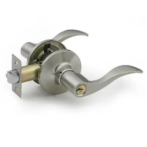 100750 Reversible Lever-Style Entrance Lock – Universal Left/Right Hand Installation 1