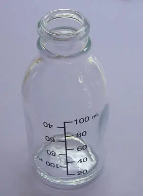 100Ml Clear Glass Laboratory Bottle With Standard Mouth 1