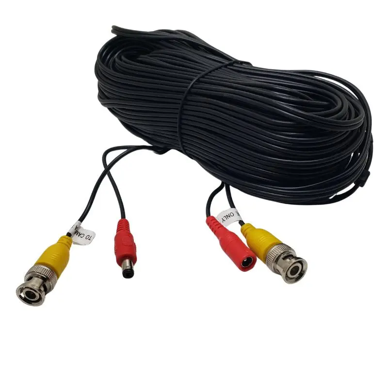 10296-000 Bnc Cctv Cable – Male-To-Male, Power + Video, 100 Ft, Black 1