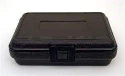 107 - Foam-Lined 8.5" X 6" X 2.5" Black Plastic Protective Tool Case (Empty) 1