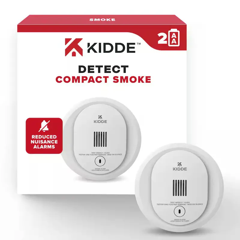 10Sdr-Ca Compact Smoke Detector – Battery-Powered (2 × Aa), Low-Profile Design 1