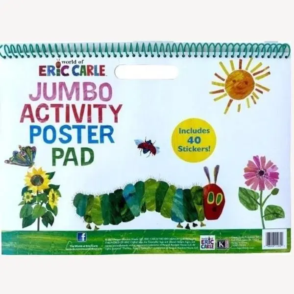 11080 Jumbo Activity Poster Pad – Includes 40 Reusable Stickers For Creative Learning 1