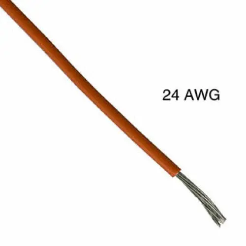 1112401.007T Orange Stranded Wire – 24 Awg, 1000 Ft, Tc-Compliant Pvc, Ft1 Rated, 300V/105°C 1