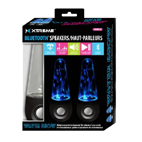 1114E-055 Bluetooth Wireless Speaker – Water-Dancing Led Light Show With Stereo Audio 1