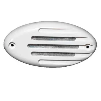 11169 5-Inch Horn Grill With Integrated Gasket – White, 5×2.6 In Mounting, 4-Inch Aperture 1