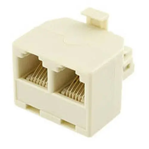 12-213-0 Modular T-Style Adapter – 6P6C Jumper To 6P6C Plug 1