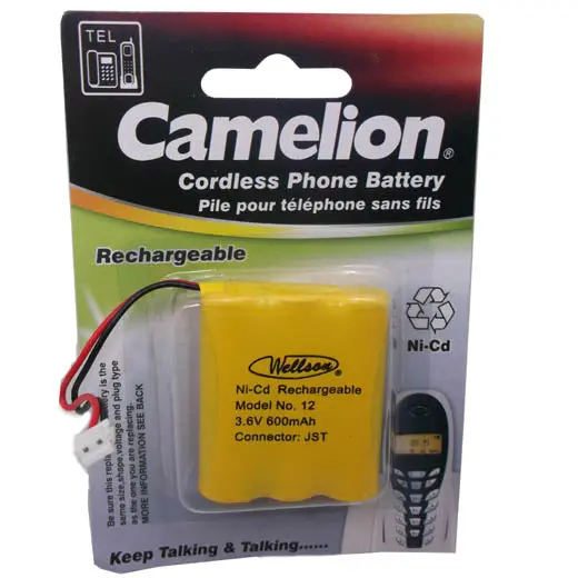 12 Gp – Ni-Cd Aa Batteries (3×1.2V, 600Mah, 3.6V) With White Jst Plug 1