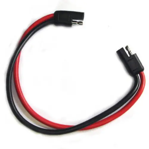 12-Inch Trailer Cable With 2-Conductor 10 Awg Stranded Wire, Male-To-Male Ends 1