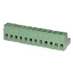 12-Pin Female Plug Terminal Block – Ra Mount, 5.08 Mm Pitch, Supports 22–12 Awg, 15A/300V, 10 Mm Wide, 13-2612 1