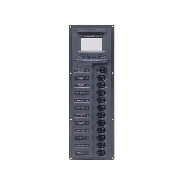12-Space 12Vdc Circuit Breaker Panel – Equipped With Analog Meter 1