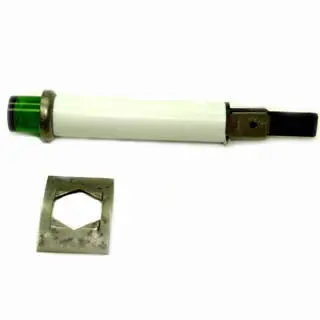 120V Green Pushbutton Indicator Light – 9 Mm Panel Mount, Quick-Connect Terminals 1
