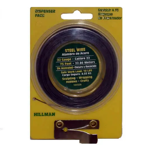 122329H 22-Awg Steel Wire – 75-Foot Dispenser Pack Rated For 10-Pound Load 1