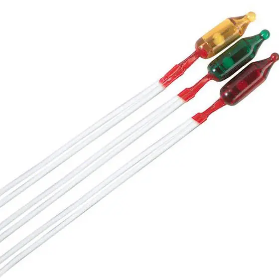 1272-1098 6V Mini Wedge Lamp – 60Ma, 4×12Mm, 120Mm Leads, Assorted Colors, 3-Pack 1