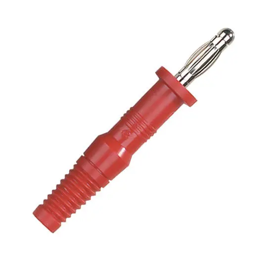 1274-0012 Large Red Solder-Type Banana Plug – Insulated, Heavy-Duty Design 1