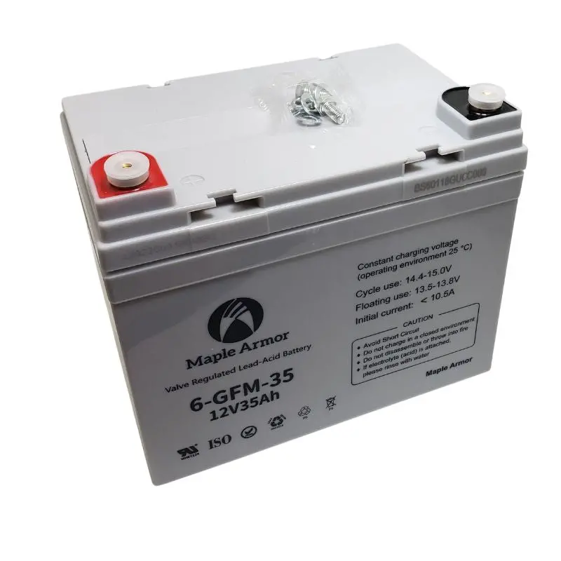12V 35Ah Sealed Lead-Acid Battery – Bolt Terminal, 7.72×5.12×6.10 Inches 1