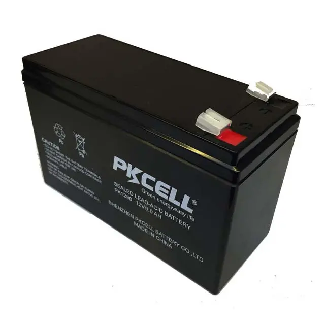 12V 9Ah Sealed Lead-Acid Battery – Compact Rectangular Design, 0.25-Quart Capacity 1