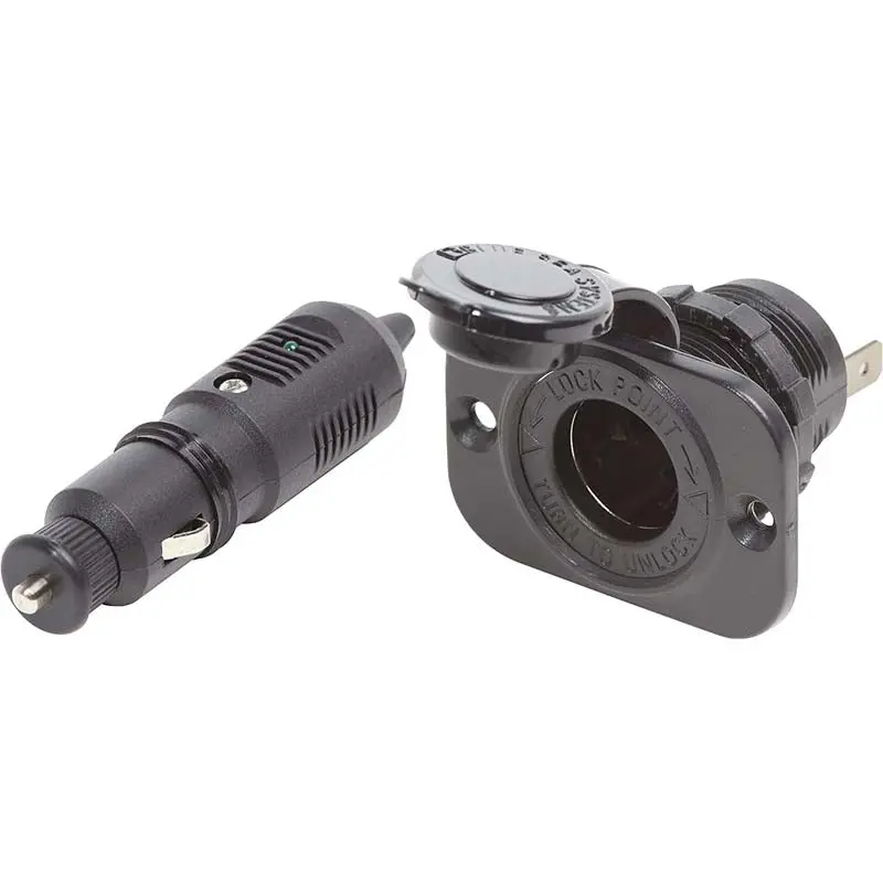 12V Cigarette Lighter Socket Adapter – Dash-Mounted Power Plug With Housing 1