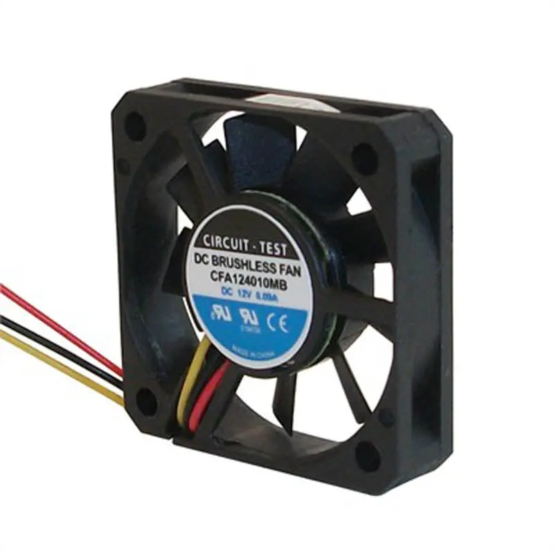 12V Dc Ball-Bearing Cooling Fan – 1.5×0.4 Inch, 6.5 Cfm, 24 Dba, 1.08W (Cfa124010Mbs) 1