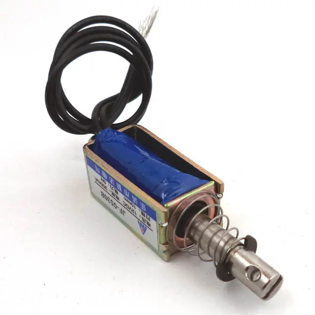 12V Dc Push-Pull Solenoid Actuator – 5N Force, Compact Jf-0530B Model 1