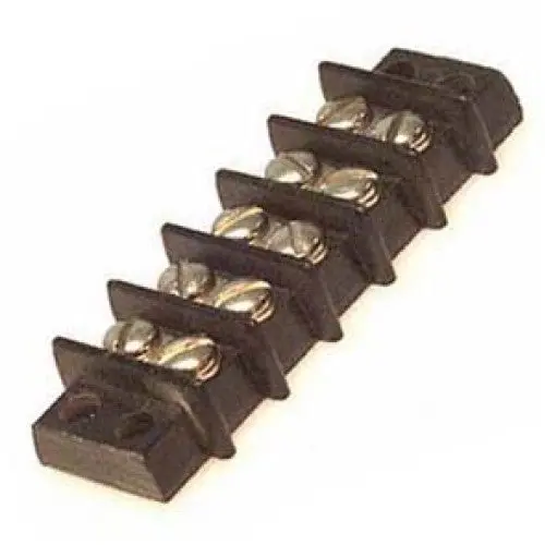 13-1405 5-Pole Flush-Mount Terminal Block – Dual Row, #6-32 Screw, 14–22 Awg, 30 A / 300 V, 9.5 Mm Pitch 1