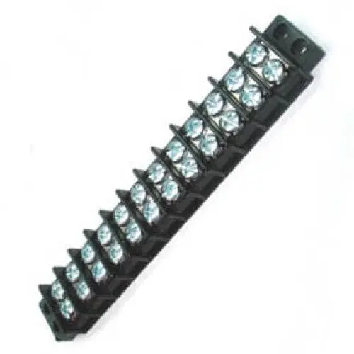 13-1412 12-Pole Flush-Mount Terminal Block – Dual Row, #6-32 Screw, 14–22 Awg, 30 A / 300 V, 9.5 Mm Pitch 1