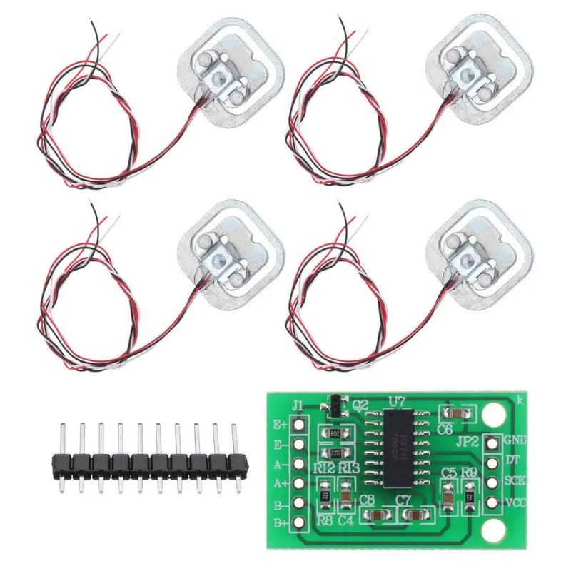 1326815 — 50Kg Load Cell Strain Sensor Kit (4-Pack) With Hx711 Amplifier Module 1