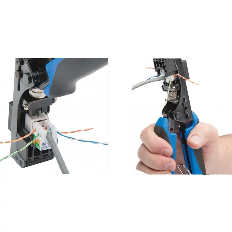13501C – Ratcheting 110-Punchdown Crimper For Keystone Jacks, Optimized For Cat5/Cat6 4-Pair Cables 1